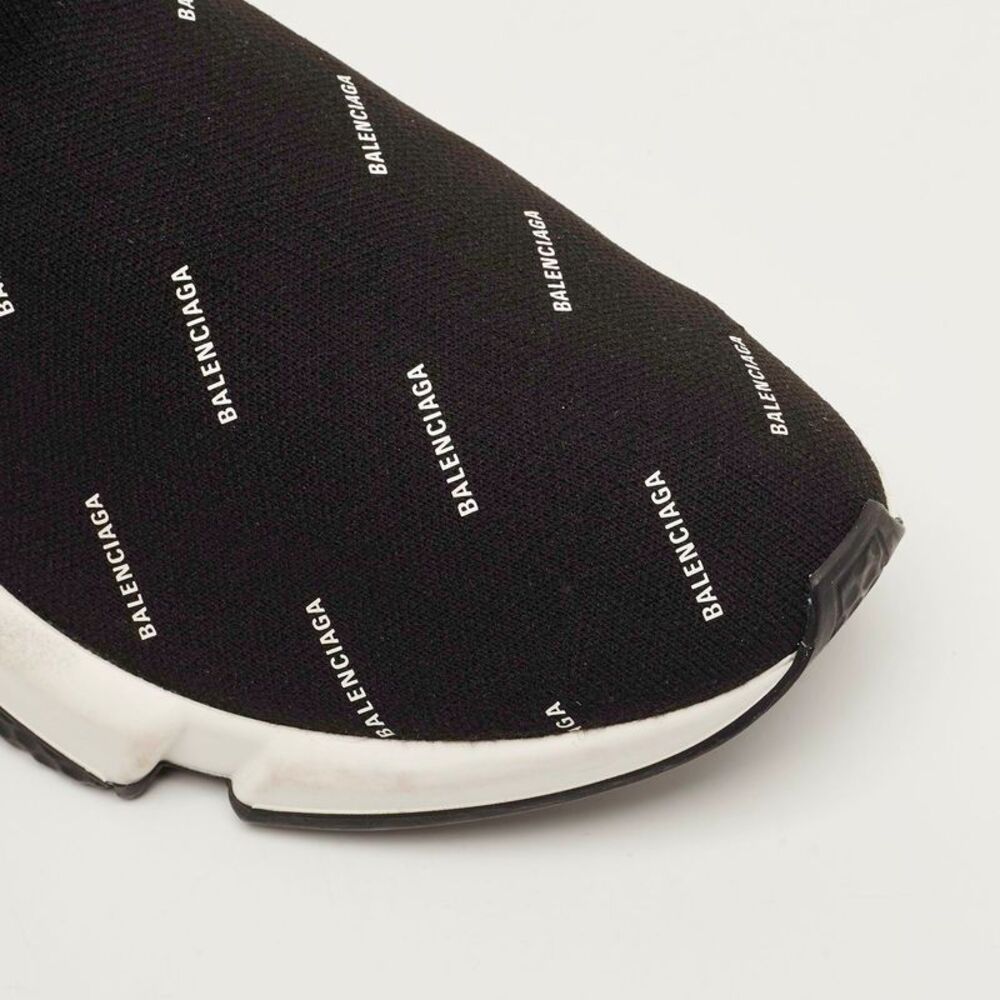 Balenciaga Speed Trainer Size 42 Black Knit Fabric High Top Sneakers - Picture 7 of 7